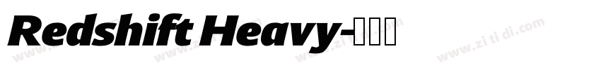 Redshift Heavy字体转换